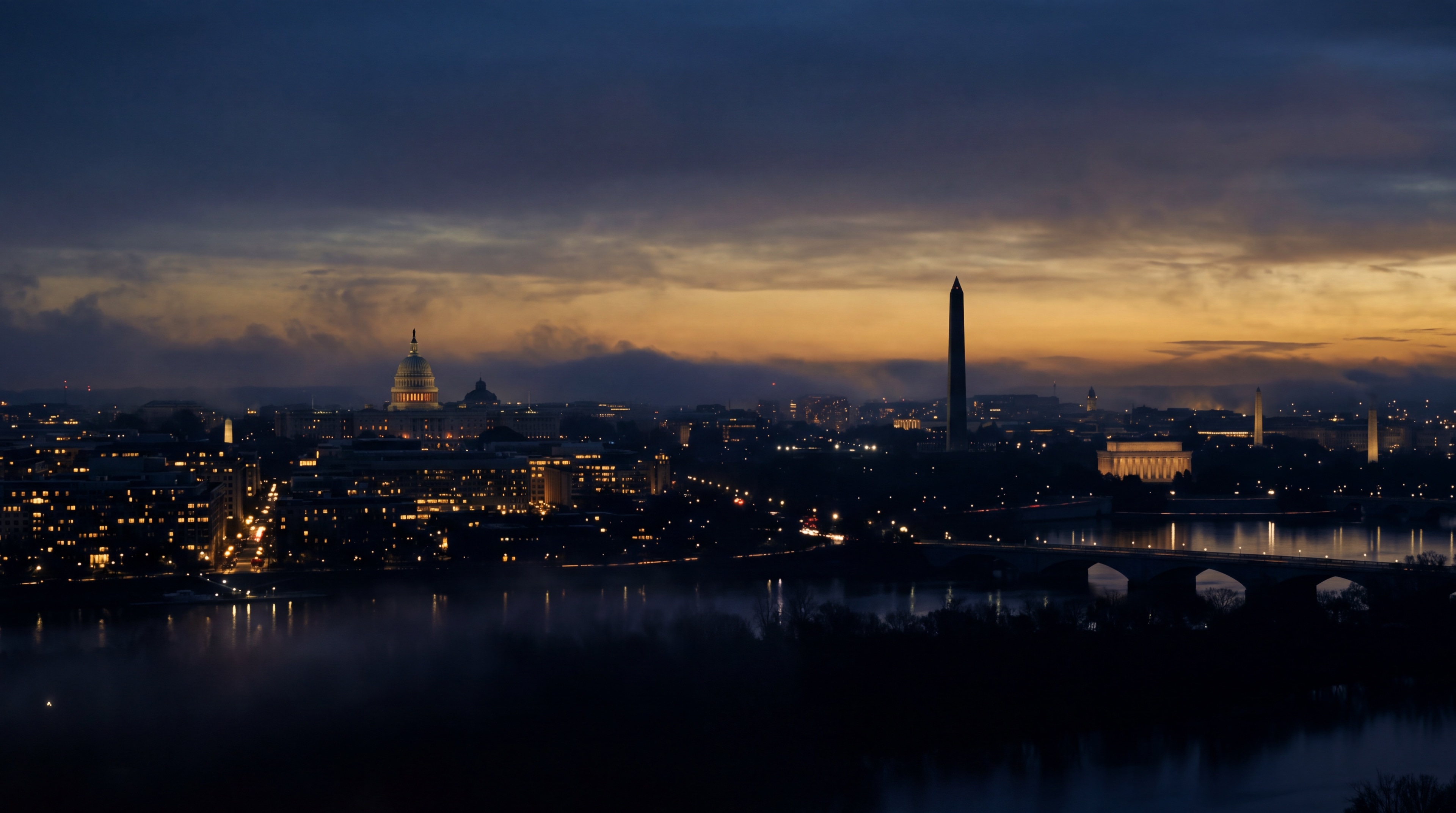Washington, D.C. at dusk